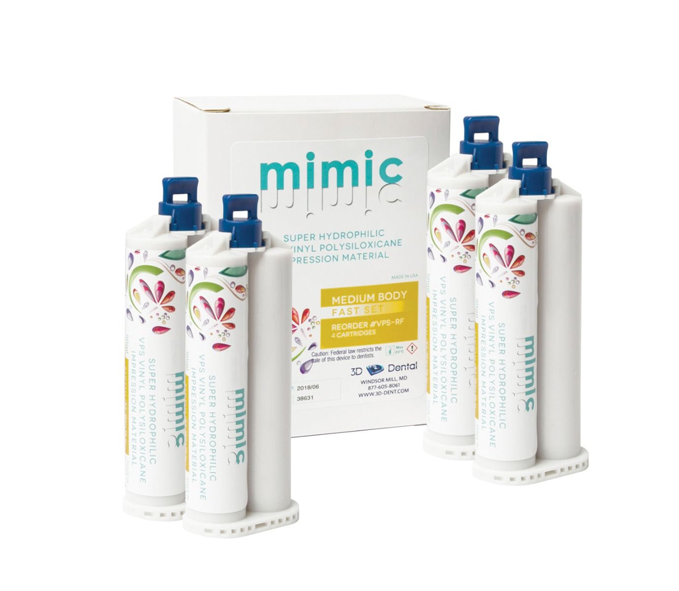 Mimic VPS Impression Material 50mL Cartridge Box/4