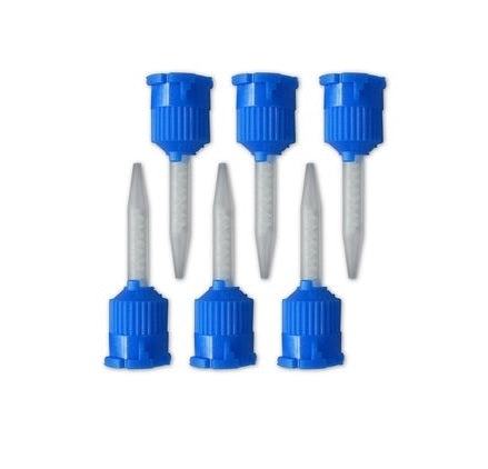 HP Short Permanent Cement Mixing Tips 1:1 Blue Pkg/25