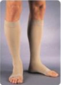 BSN Medical 114637 Compression Stocking JOBST Relief Knee High Large Beige Open Toe