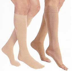 BSN Medical 114810 Compression Stocking JOBST Relief Knee High Large / Full Calf Beige Closed Toe