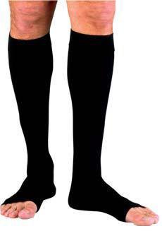 BSN Medical 115435 Compression Stocking JOBST for Men Knee High X-Large Black Open Toe