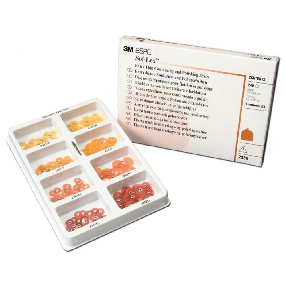 Sof-Lex Extra Thin Contouring & Polishing Discs Kit Box/240