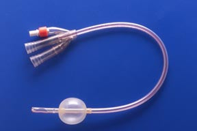 Teleflex LLC  664130-000180 Foley Catheter Soft Simplastic 3-Way Couvelaire Tip 30 cc Balloon 18 Fr. PVC