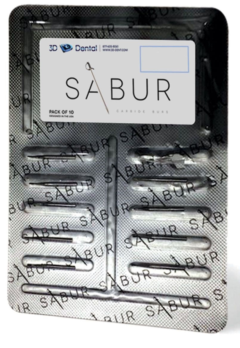 Sabur Carbide Burs FG Round Pkg/10