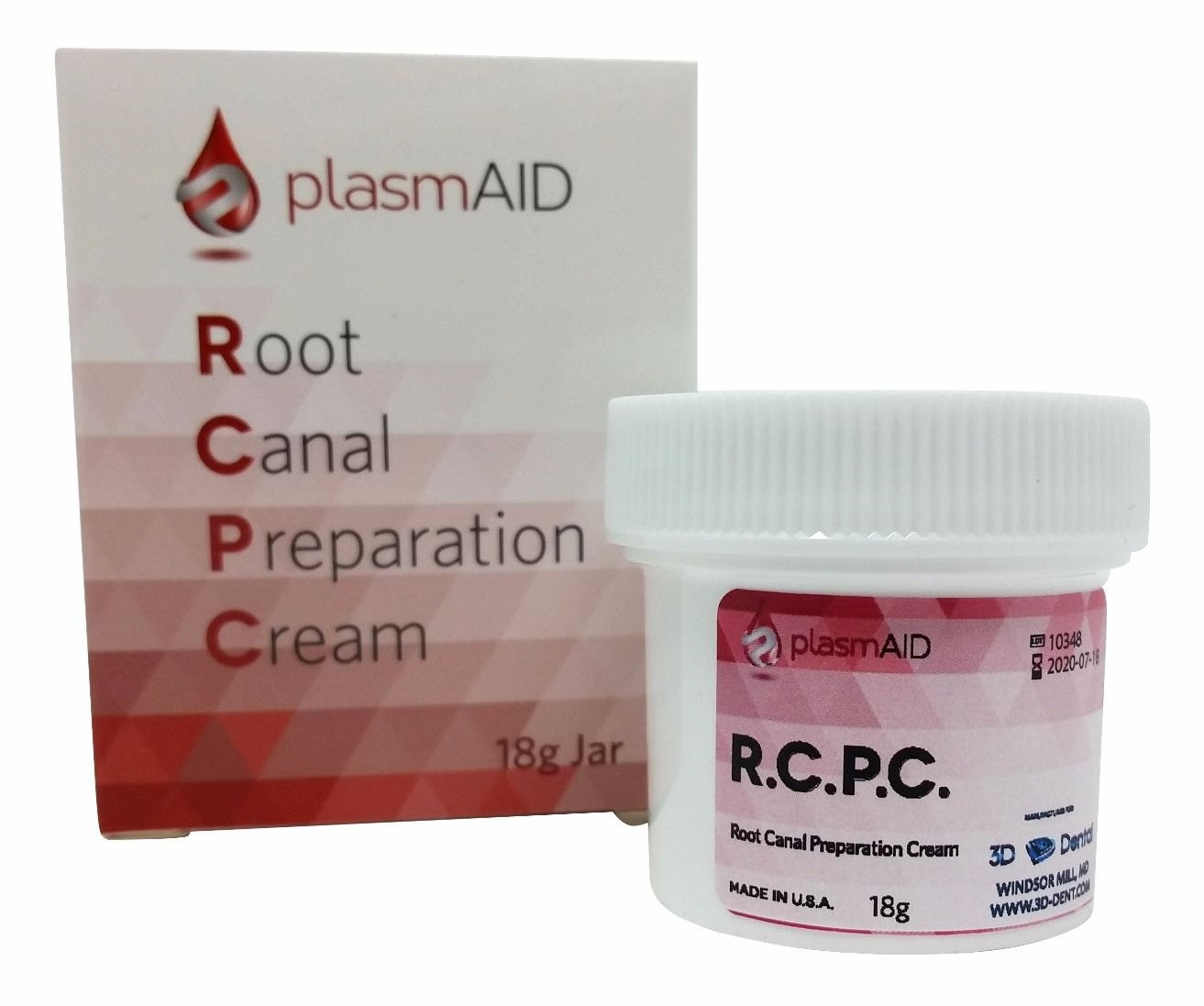 PlasmAid Root Canal RC Preparation Cream 18gm Jar